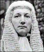 Judge in wig