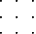 \setlength{\unitlength}{0.5cm}
\begin{picture}(7,7)
\multiput(0,0)(1,0){3}{\circle*{0.15}}
\multiput(0,1)(1,0){3}{\circle*{0.15}}
\multiput(0,2)(1,0){3}{\circle*{0.15}}
\thinlines
\end{picture}